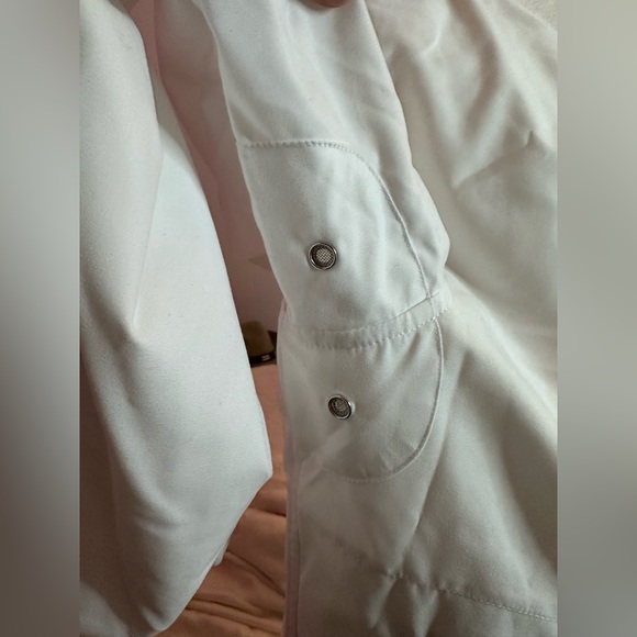 Liz Golf white Women's Pullover WInd Breaker Jacket, Vented, Pockets Size XL - Picture 2 of 6